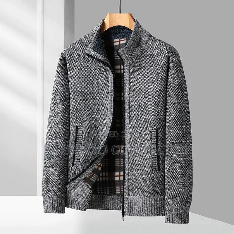 Premium Men’S Fleece-lined Zipper Cardigan Jackets.