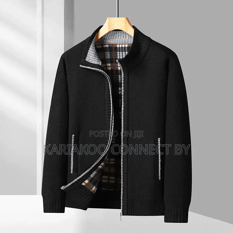 Premium Men’S Fleece-lined Zipper Cardigan Jackets.