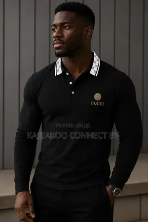 ​ Gucci Luxury Men’S Long-Sleeve Polo Shirts.