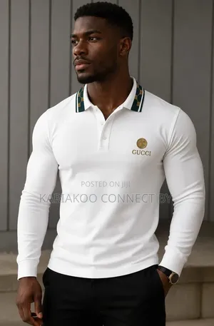 ​ Gucci Luxury Men’S Long-Sleeve Polo Shirts.