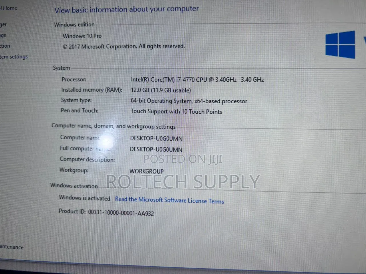 Desktop Computer Acer 12GB Intel Core i7 HDD 1T