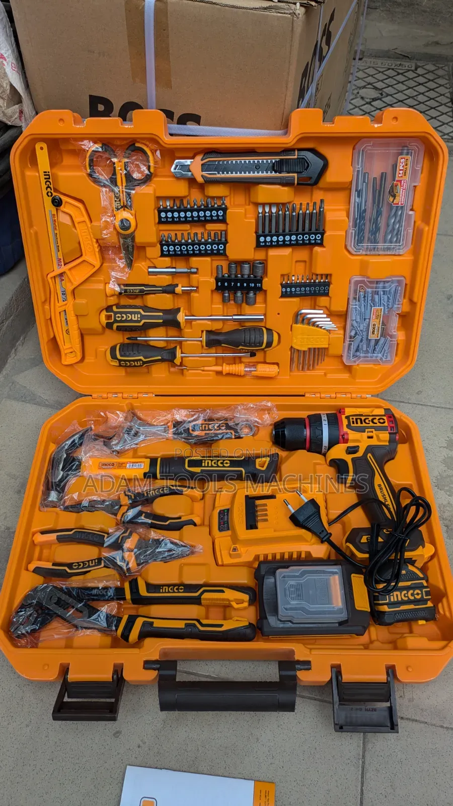 Ingco Brushless Cordless Drill Kit – Set of 166