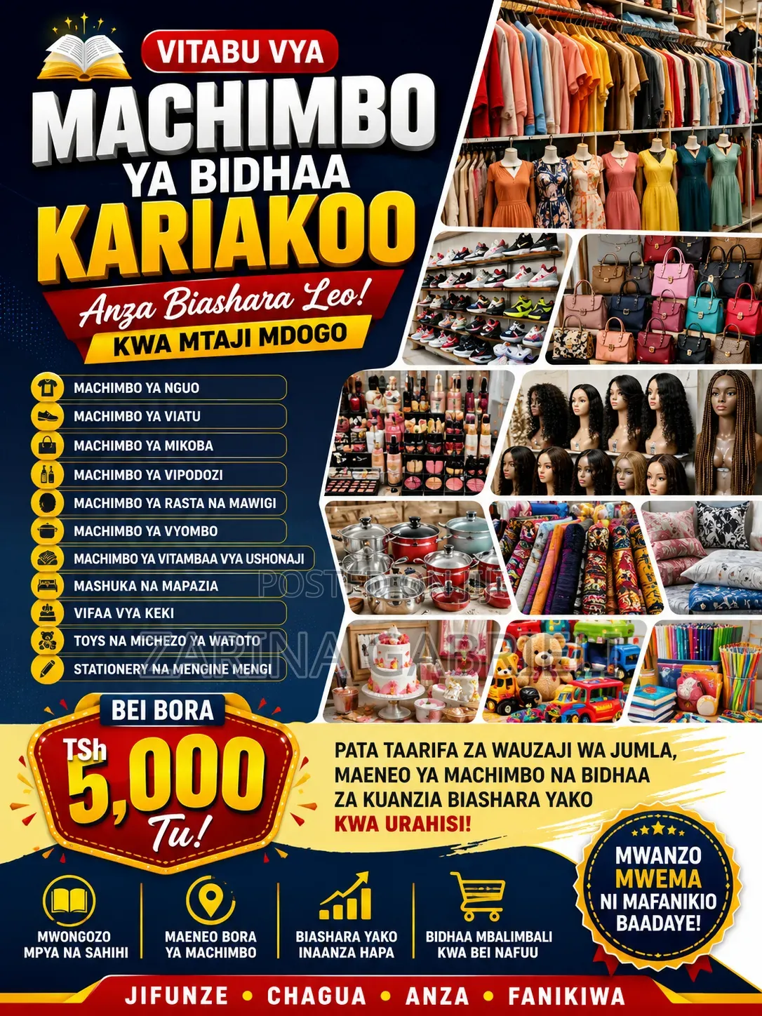 Number 100 Za Wauzaji Wa Bidhaa Bei Ya Jumla Dar- Kariakoo -tandika