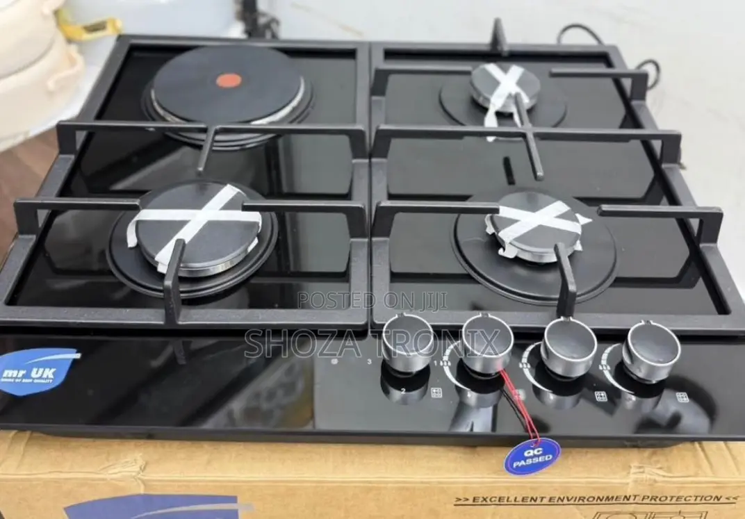 Mr Uk Gas Hob 3plates Gas+1electric Plate