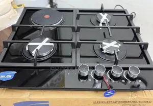Mr Uk Gas Hob 3plates Gas+1electric Plate