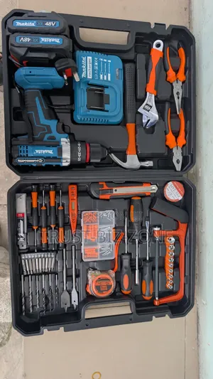 Cordless Drill Tools Box Kit ( Rechargeble 2battery)