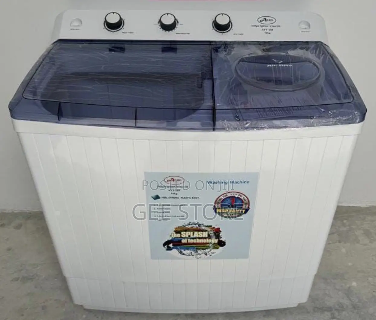 Aero Semi Automatic Twin Tub Washing Machine Att-160 Kg16