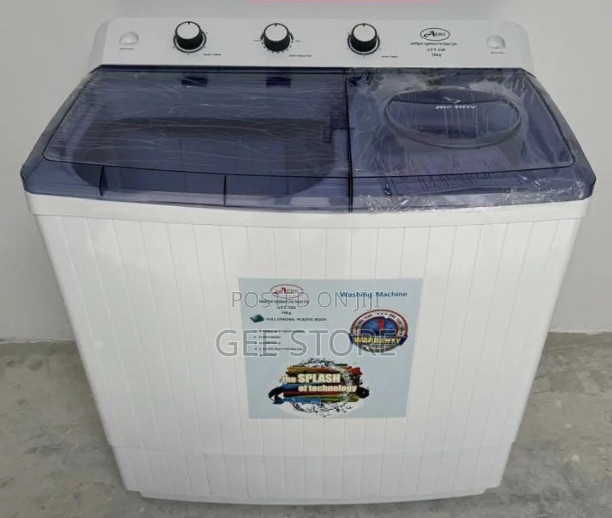Aero Semi Automatic Twin Tub Washing Machine Att-160 Kg16
