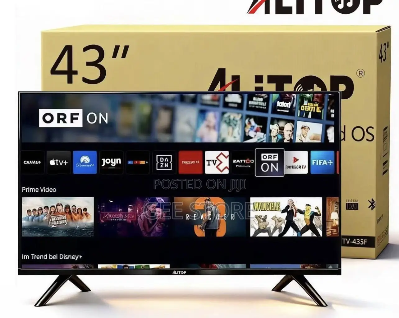 Alitop Tv43 Inches Smart Frameless