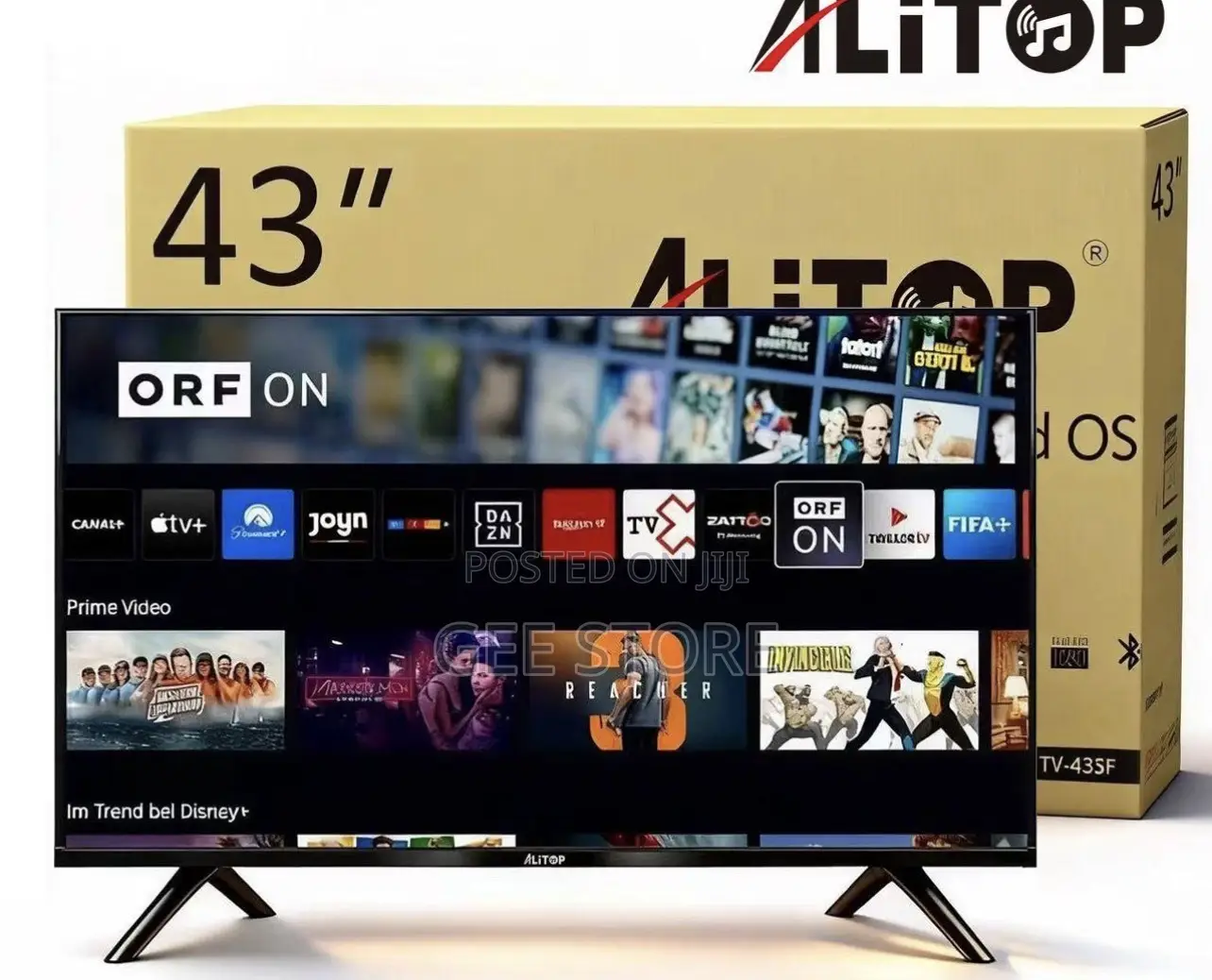 Alitop Tv43 Inches Smart Frameless
