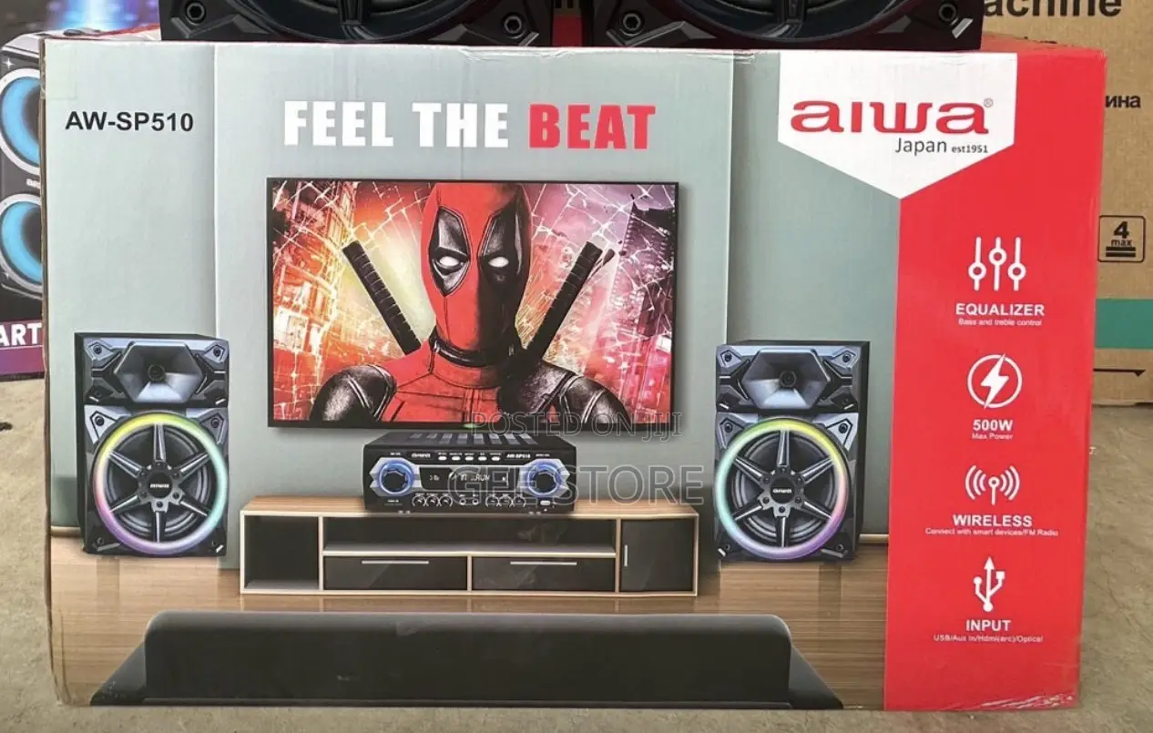 Aiwa Home Theatre W500 With 2 Mic Aw-Sp510