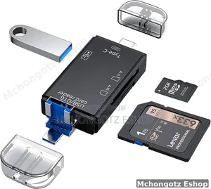 6 in 1 Otg Card Reader Usb C | Type C Usb 3.0 Micro