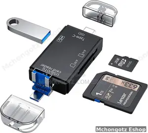 6 in 1 Otg Card Reader Usb C | Type C Usb 3.0 Micro