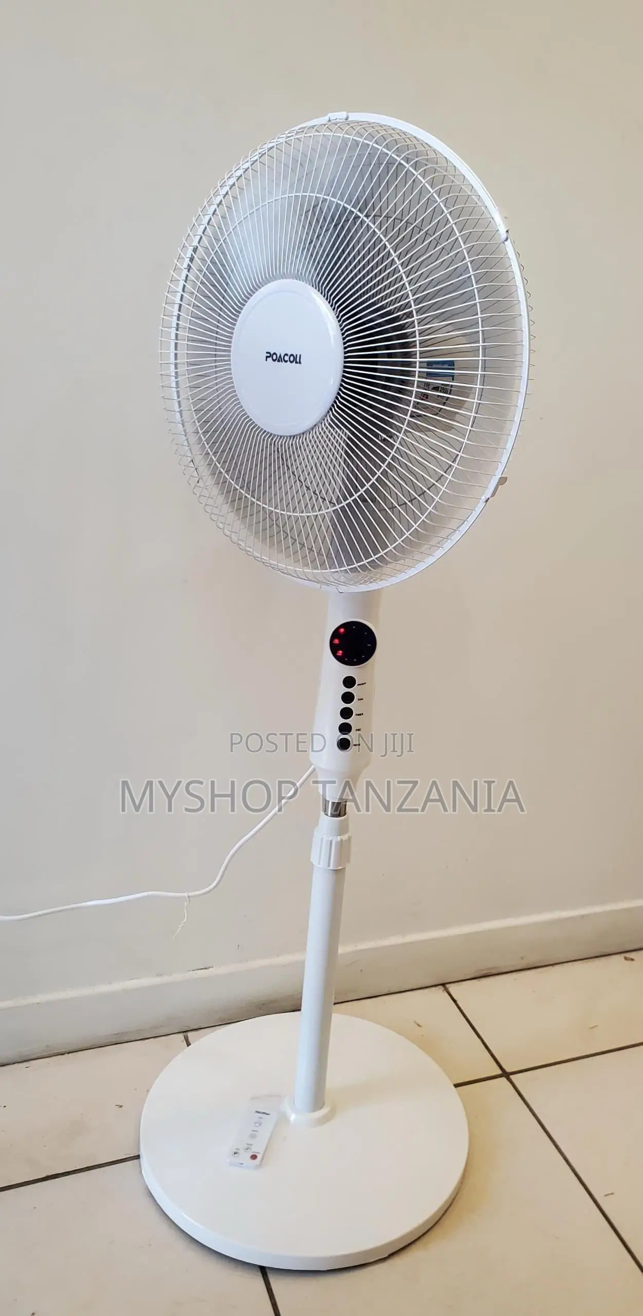 Poacoll Stand Fan Size 16 Ya Remote