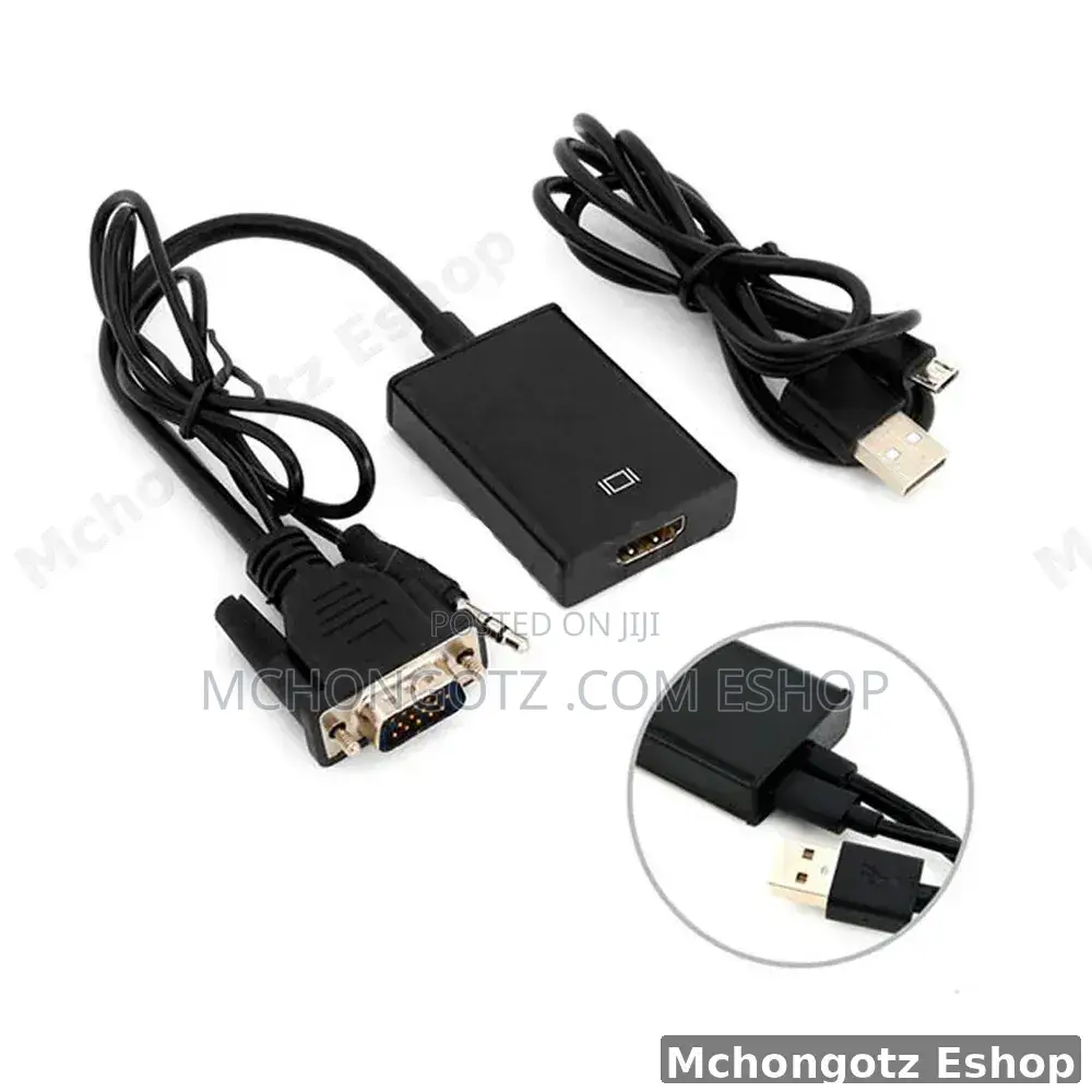 Vga To Hdmi Converter Adapter (1080p)