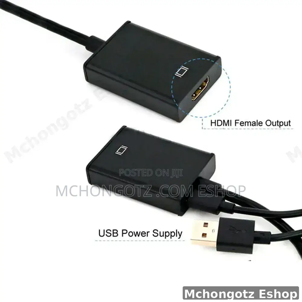 Vga To Hdmi Converter Adapter (1080p)