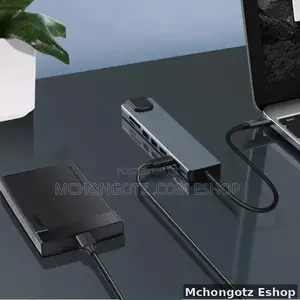 Type C 8 in 1 Usb-C Hub Adapter Hdmi, 2 Usb, Rj45, Pd