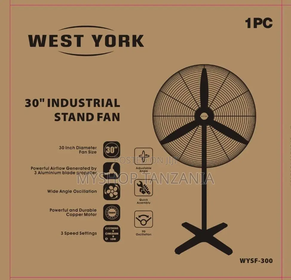West York Size 30 Standinga Fan