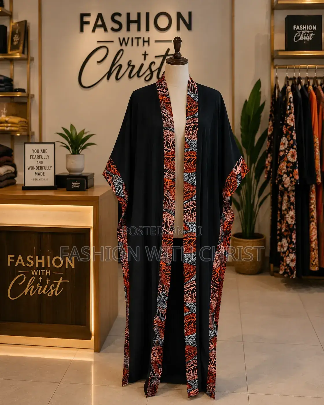 Kitenge Mix Long Kimono