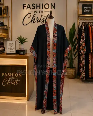 Kitenge Mix Long Kimono