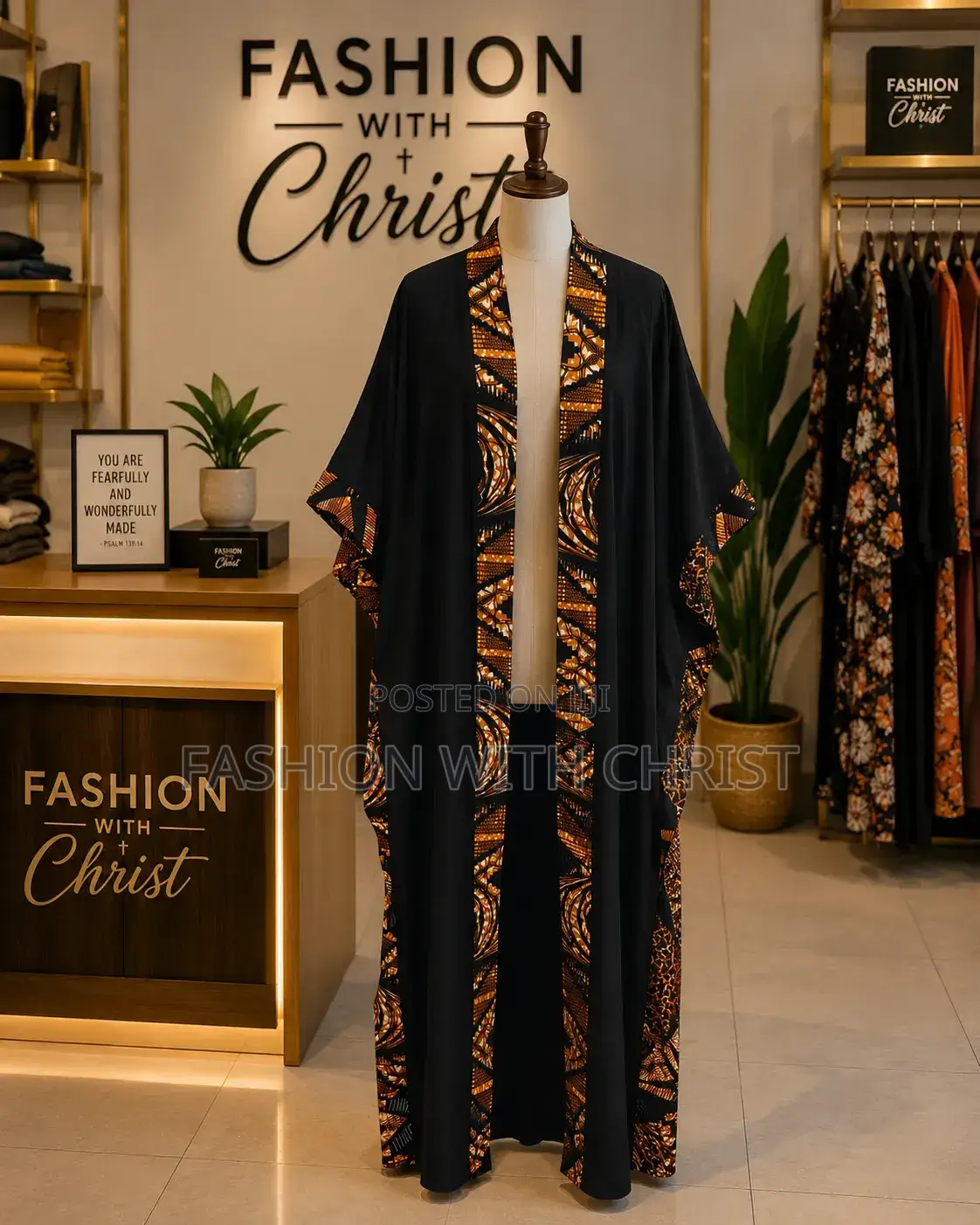 Kitenge Mix Long Kimono