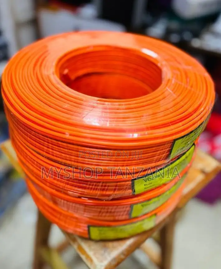 Orange Flexible Electrical Cable,