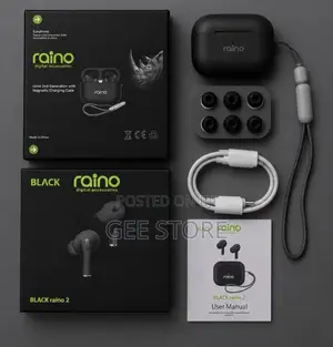 Black Raino Earpods 2nd Generation