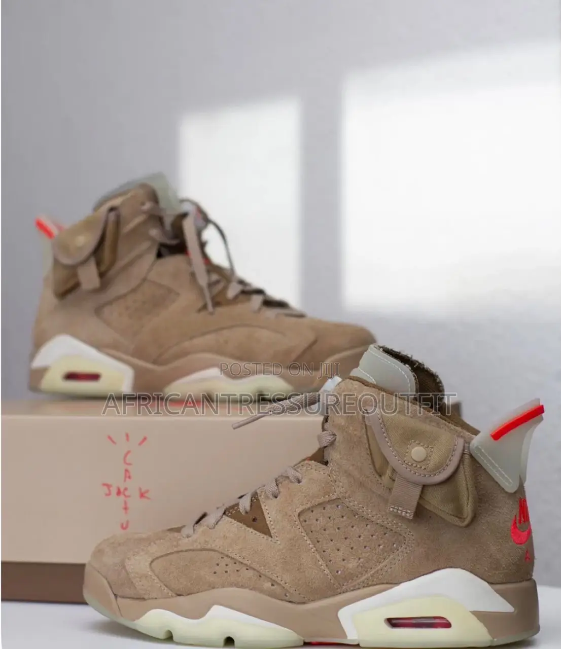 Jordan 6 Retro Collaborated With Travis Scott Military Inspired Design