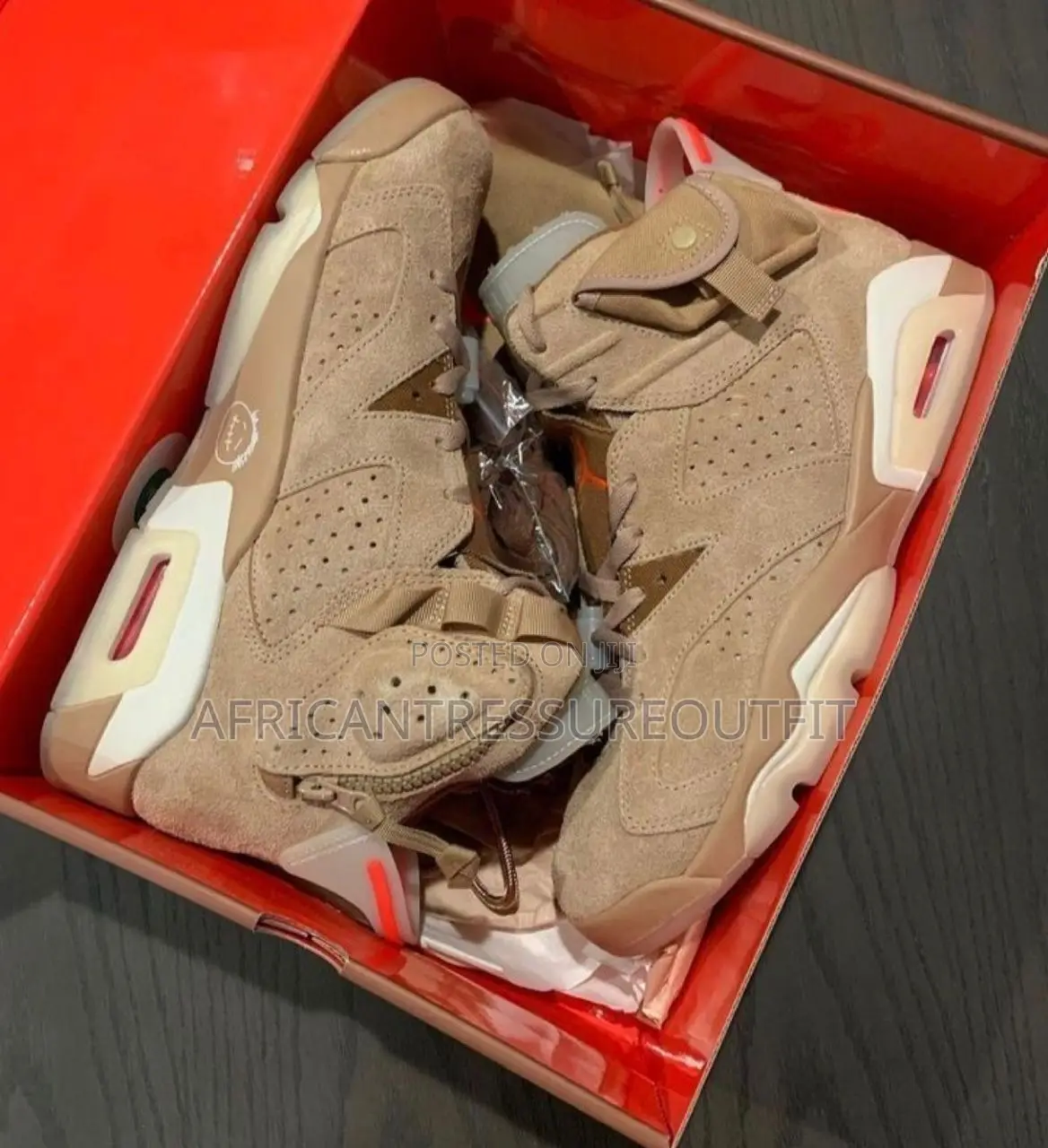 Jordan 6 Retro Collaborated With Travis Scott Military Inspired Design