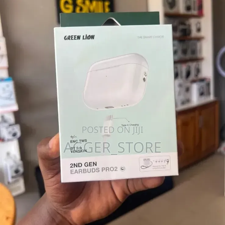 Green Lion Earbuds Pro 2 (2nd Gen) in White
