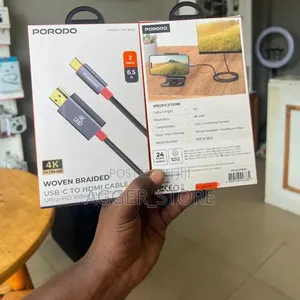 Porodo Woven Braided Usb-C to Hdmi Cable
