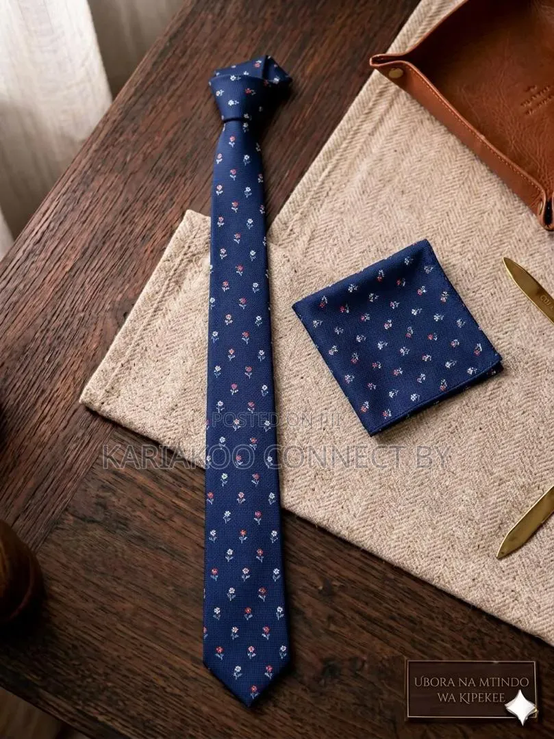 Luxury Tie Matching Pocket Square Sets For The Ultimate Sharp Look."