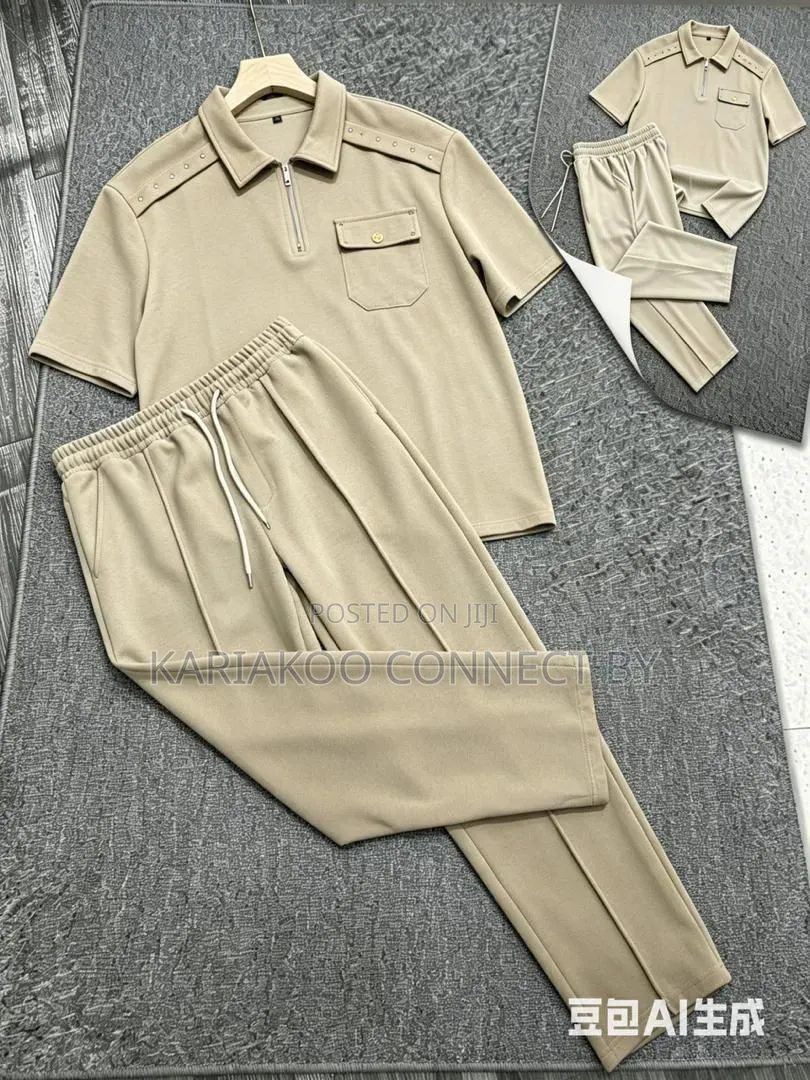 Men's Designer Casual Two-Piece Set