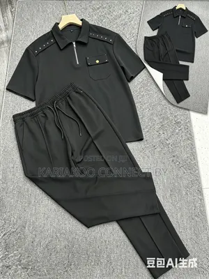 Men's Designer Casual Two-Piece Set