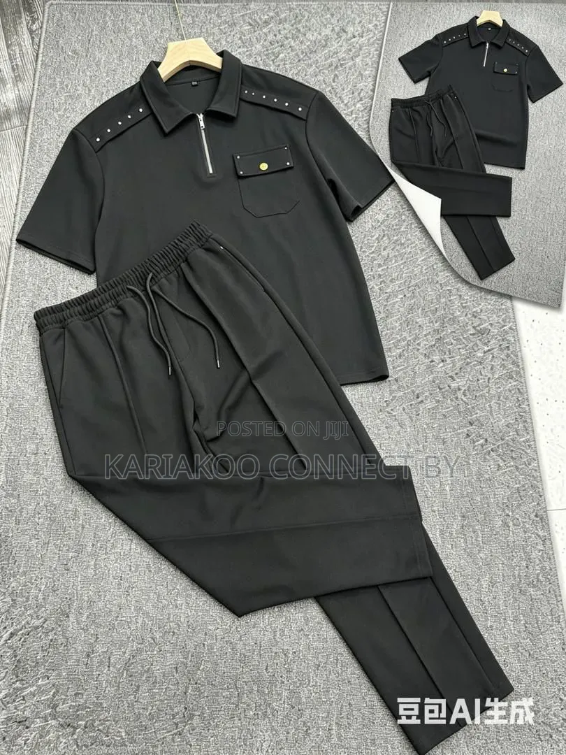 Men's Designer Casual Two-Piece Set