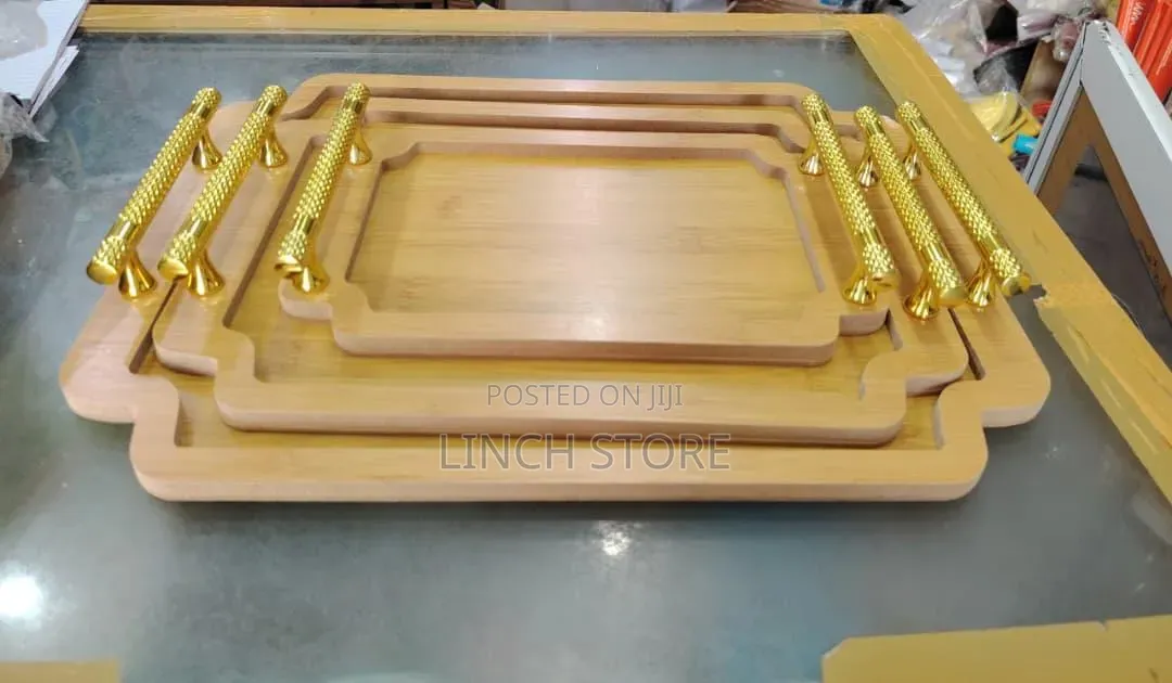Bamboo Tray 3pcs Set 26,33,
39cm