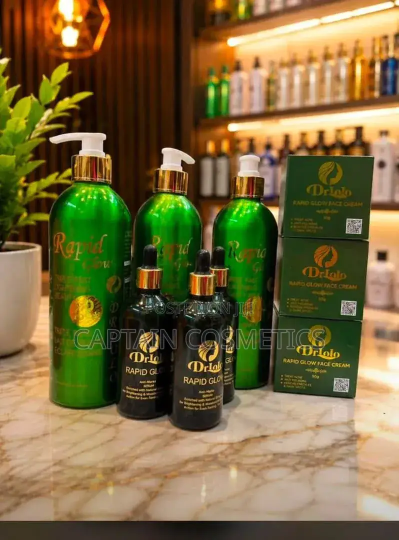 Rapid Glow (Skincare) Inayopatikana Kama Lotion, Serum