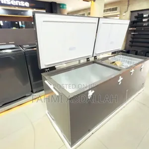 Hisense 701l Double Door Chest Freezer (H910cfs) - Silver, Brand New