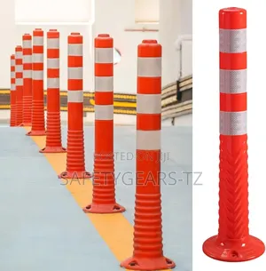Traffic Delineator Posts, Flexible Parking Safety Bollard Plastic
