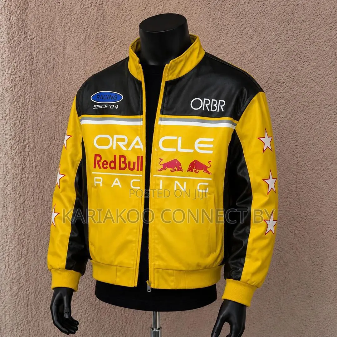 Premium Red Bull Racing Leather Jacket
