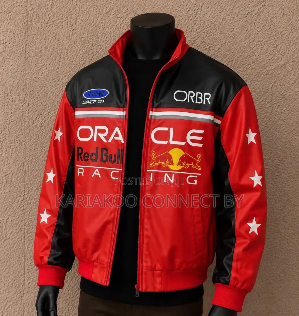 Premium Red Bull Racing Leather Jacket