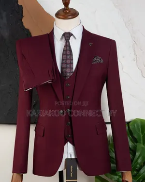 Premium Burgundy 3-Piece Suit