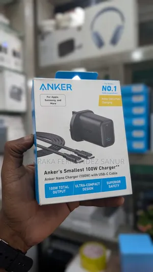 Anker Nano 100w Charger + Usb-C Cable