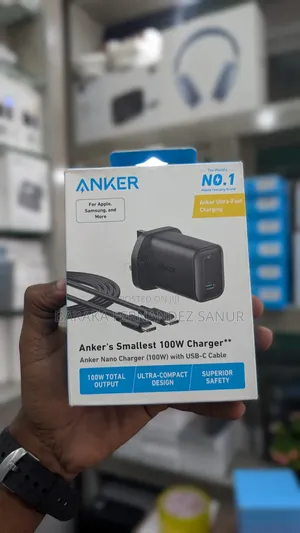 Anker Nano 100w Charger + Usb-C Cable
