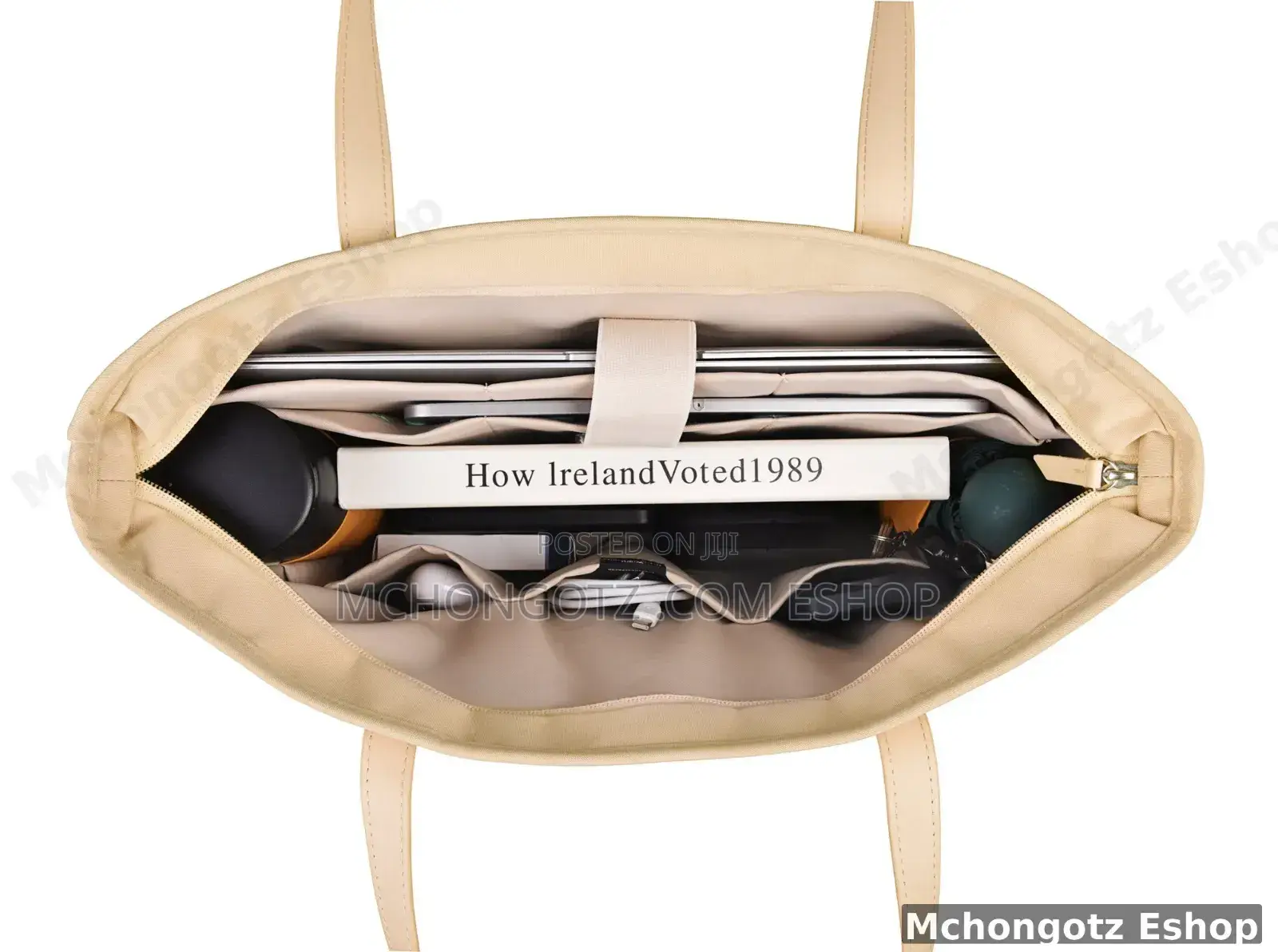 Wiwu Ora Tote Lady Laptop Handbag Multiple Pockets Gray 14 16 Inch