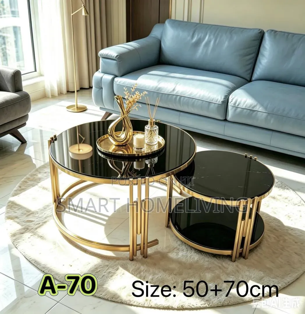 Modern 2-Piece Nesting Coffee Table Set
