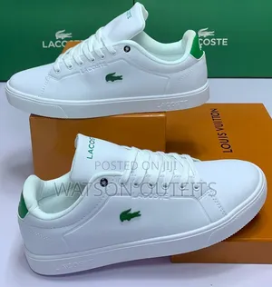 4 Colours Lacoste Brand Leather Materials Men's Quality Shoes