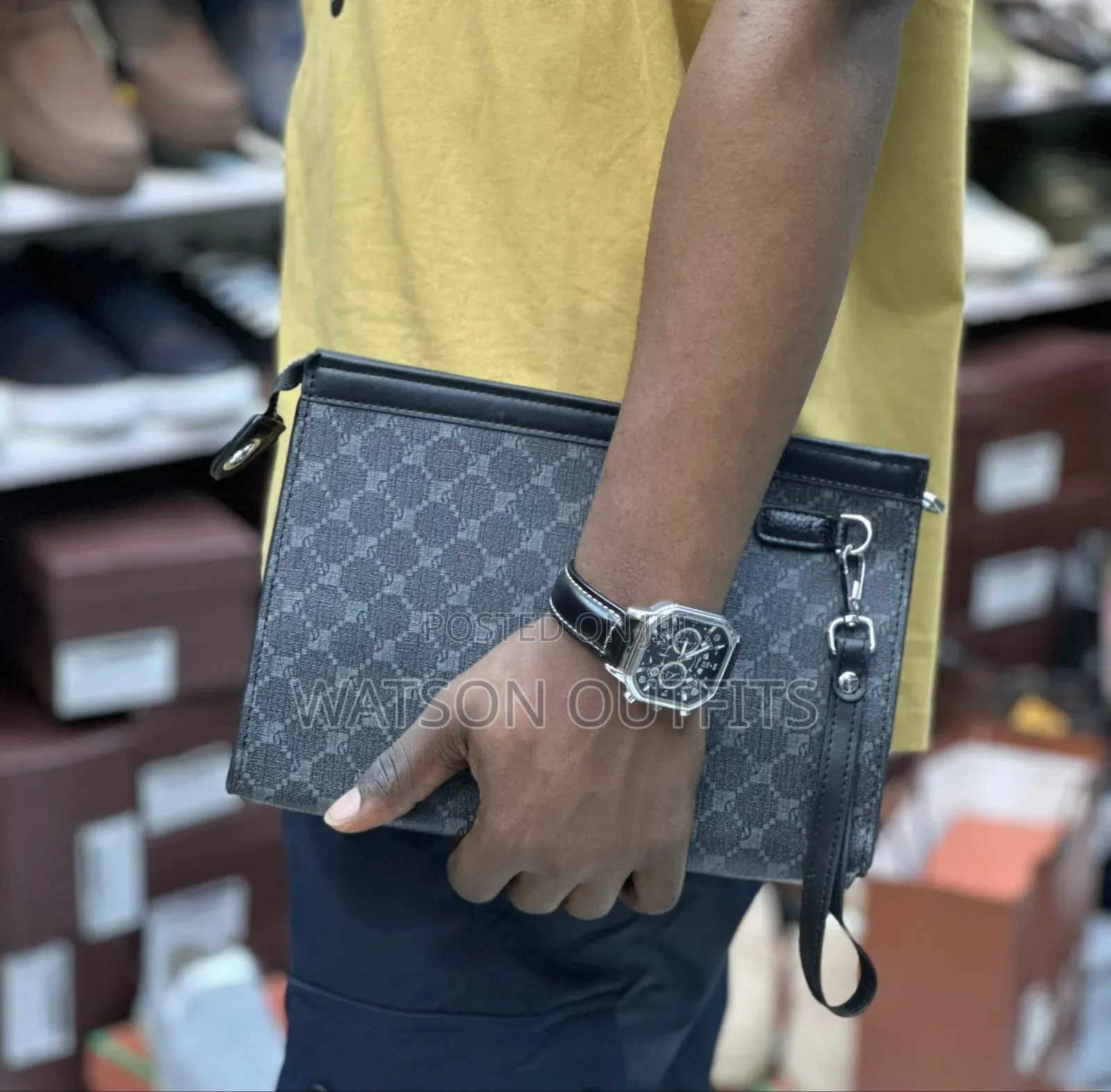 Men's Original Clutches or Handbags Carried in Hands