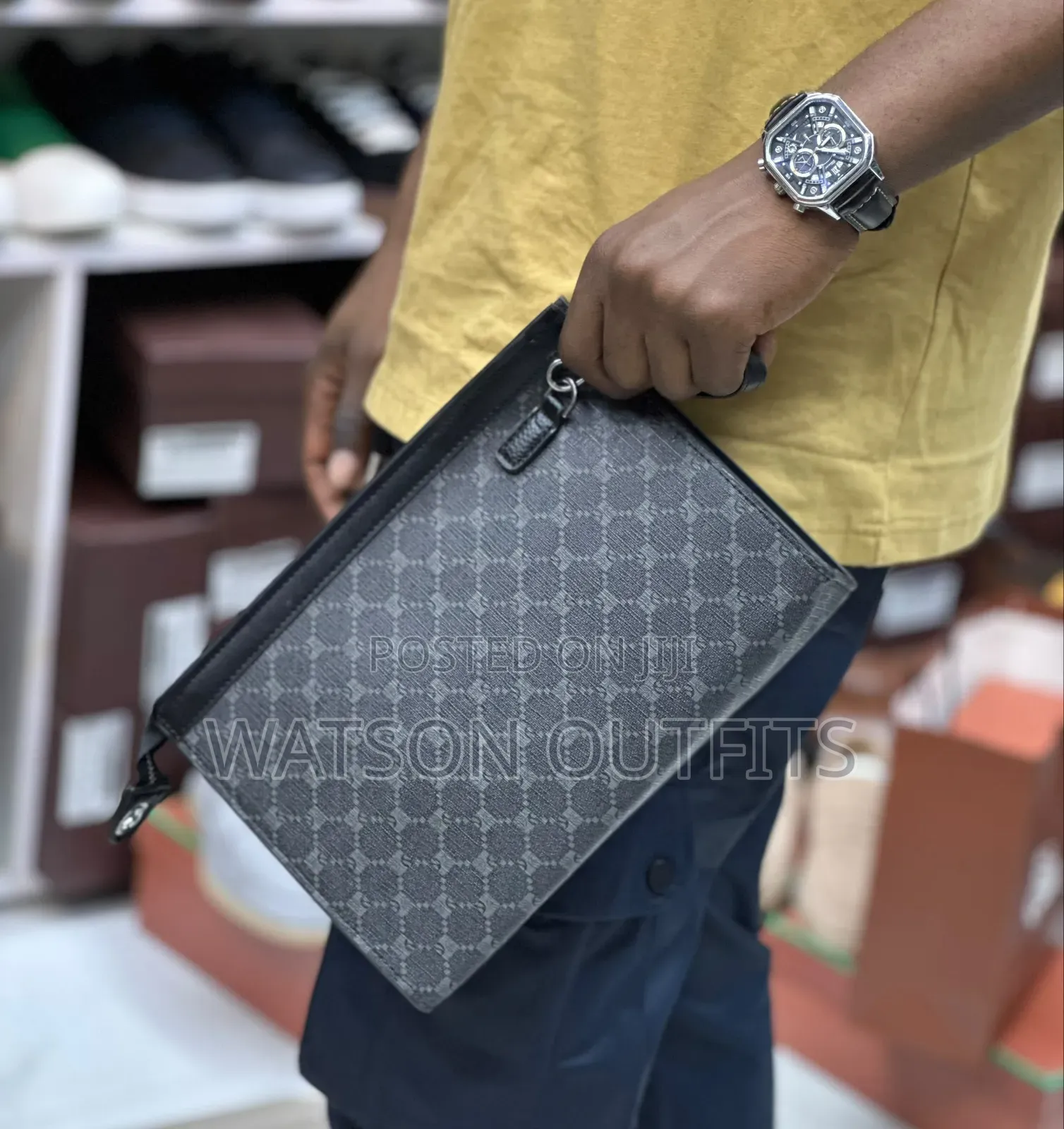 Men's Original Clutches or Handbags Carried in Hands