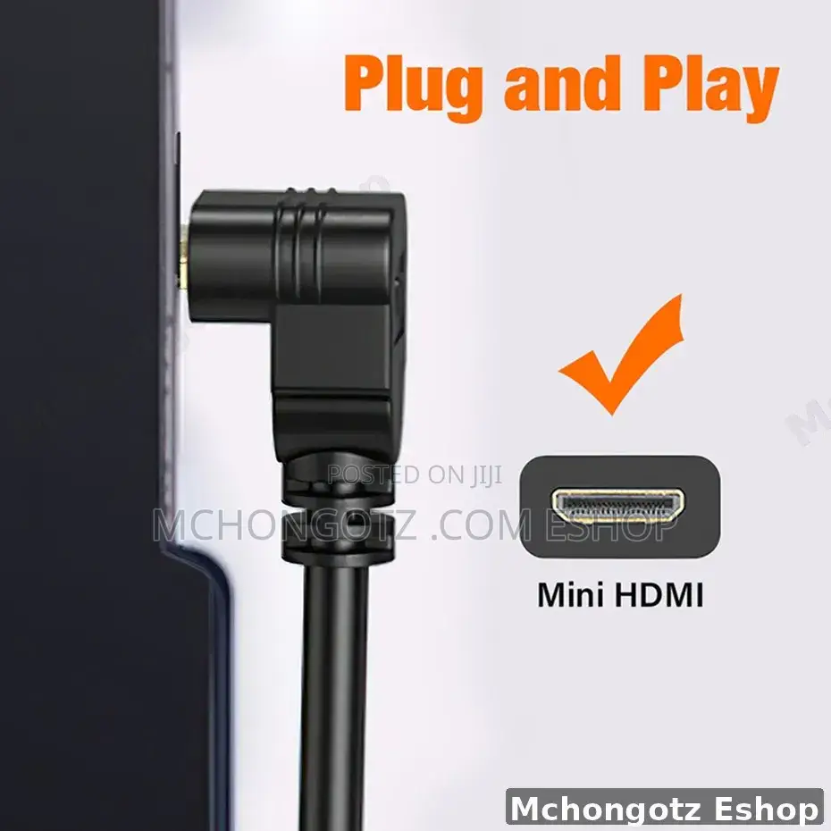 Mini Hdmi | Hdmi Female Extension Cable 15cm 90 Degree